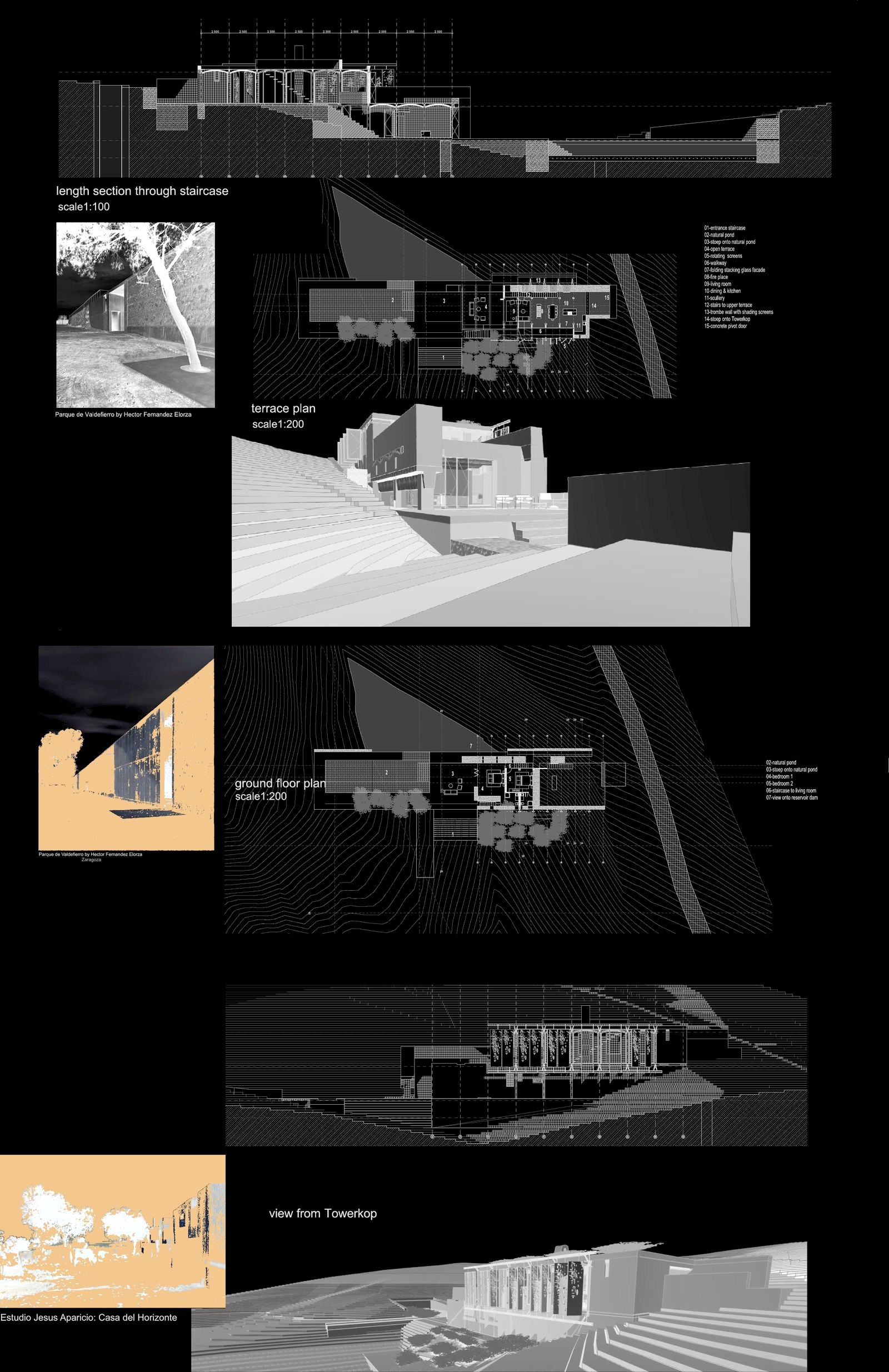 Dam Wall Building, Buffelsdrift — architectural drawing